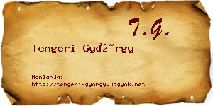 Tengeri György névjegykártya